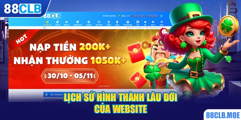 Lịch sử hình thành lâu đời của website